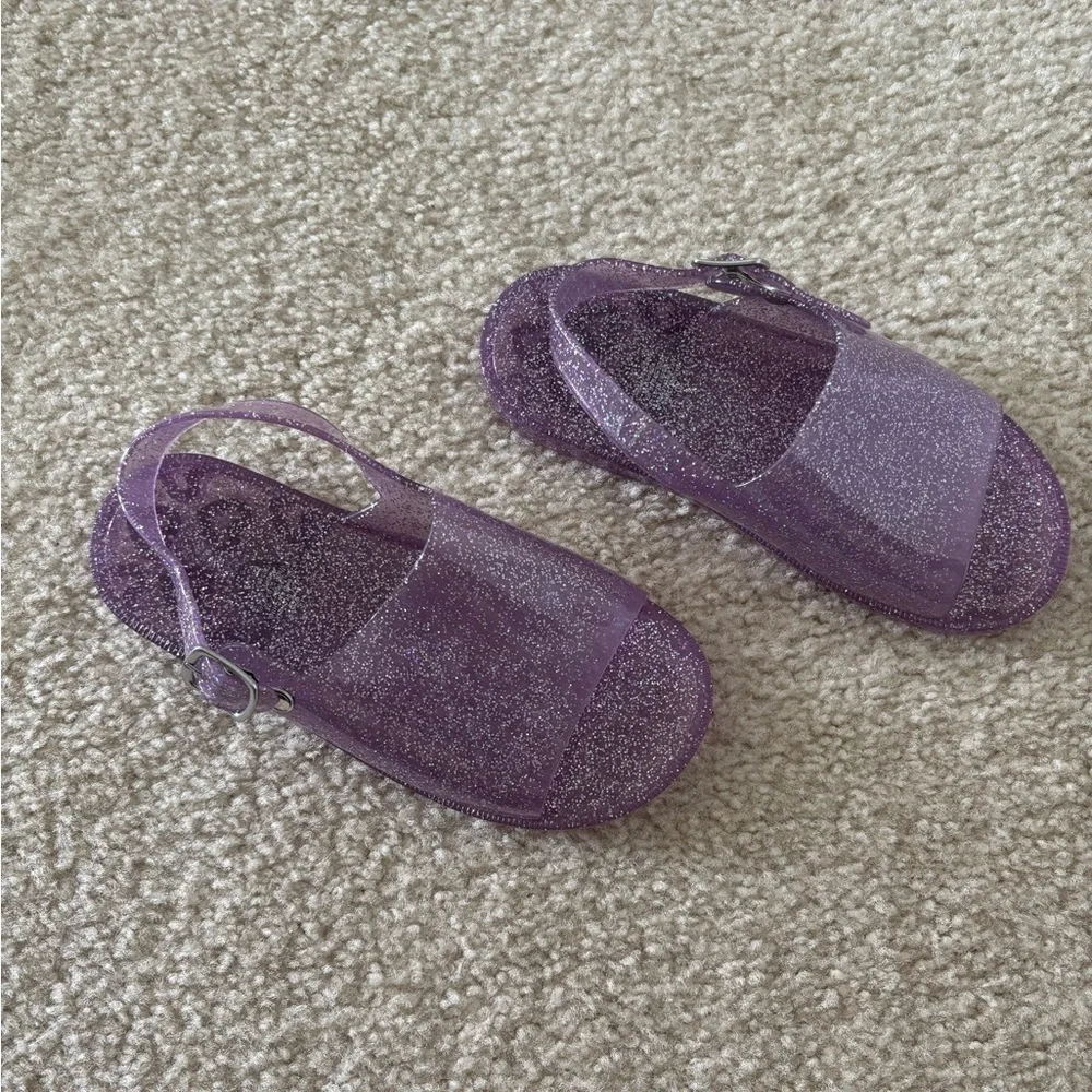 Glittery Purple Kids Sandals